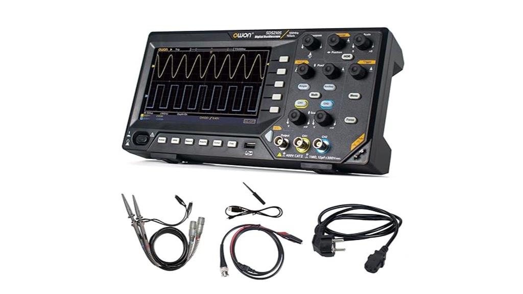 200mhz 3 channel oscilloscope