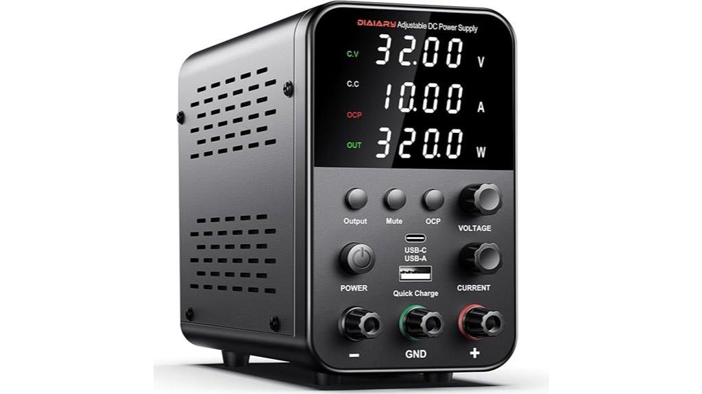 adjustable 32v 10a powersupply