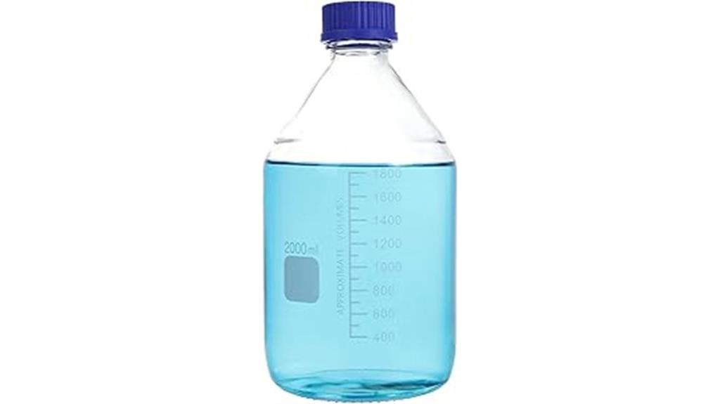 blue 2000ml leakproof bottles