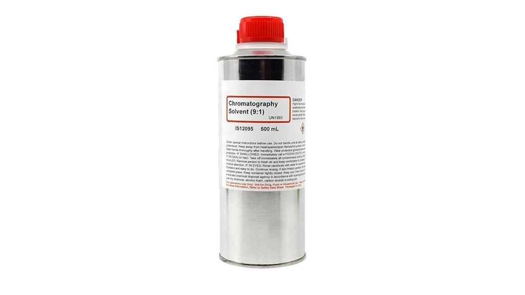 chromatography solvent 9 1 ratio