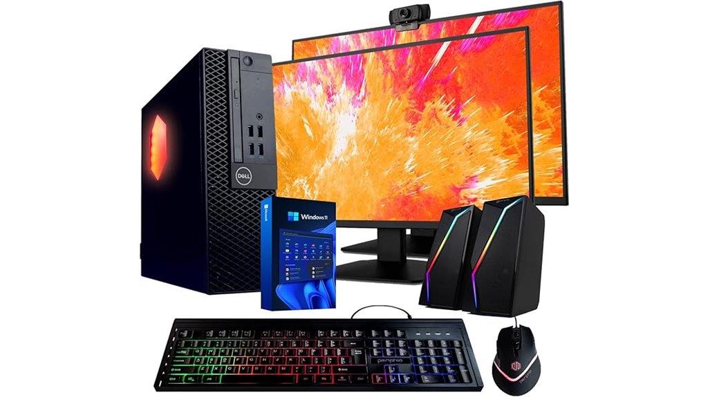 dell optiplex rgb dual monitors