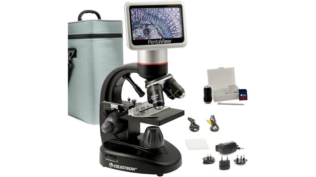 digital microscope with screen