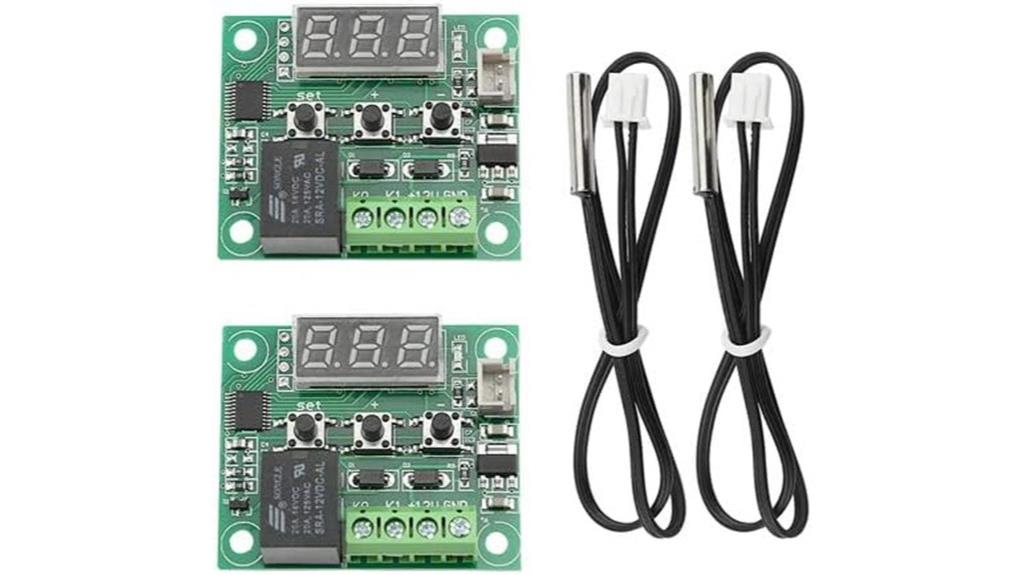 digital thermostat with sensors