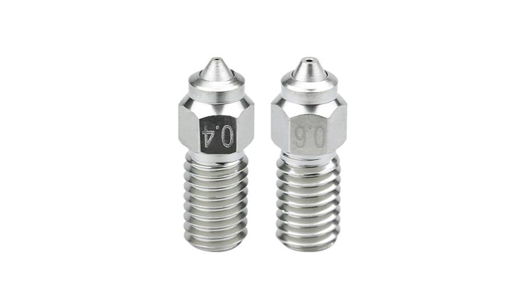 enhanced bimetal nozzle design