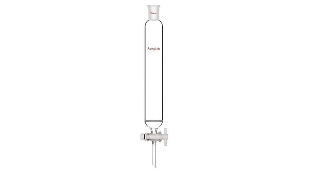 glass chromatography column specifications