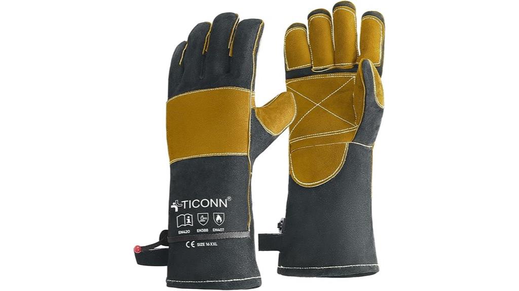 heat resistant welding gloves