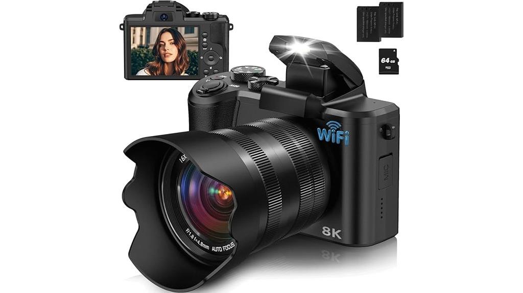 high resolution vlogging camera