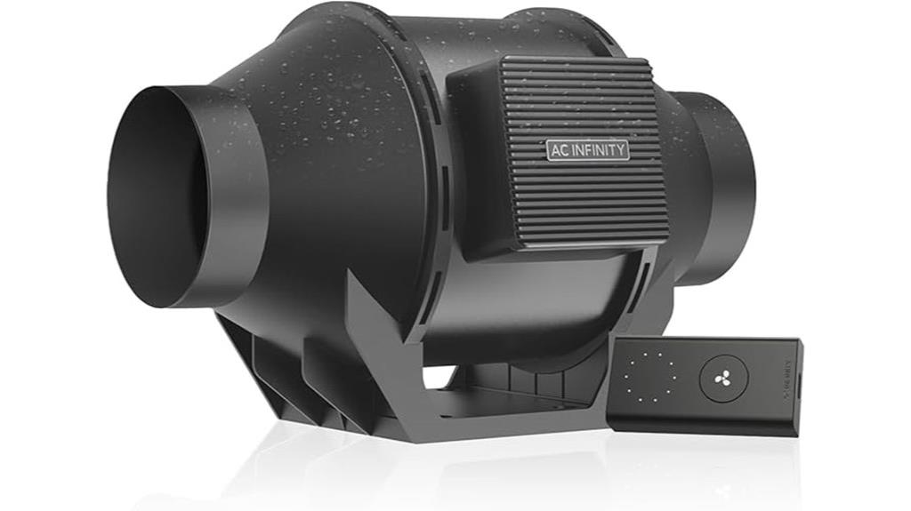 inline duct fan with controller