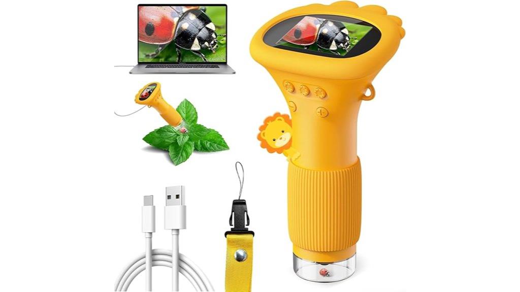 kids microscope with screen