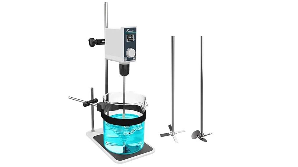 large digital overhead stirrer