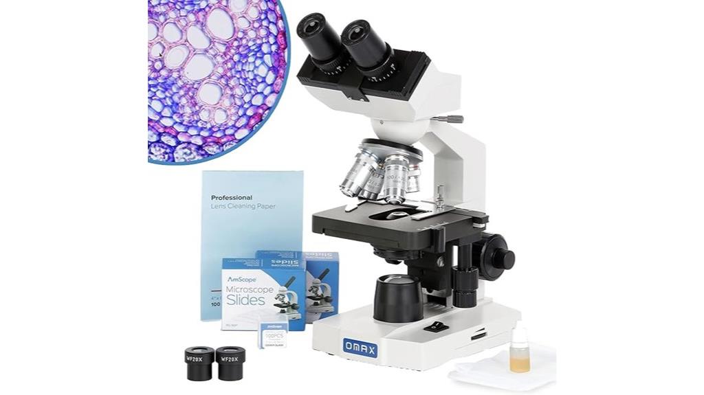 led binocular compound microscope