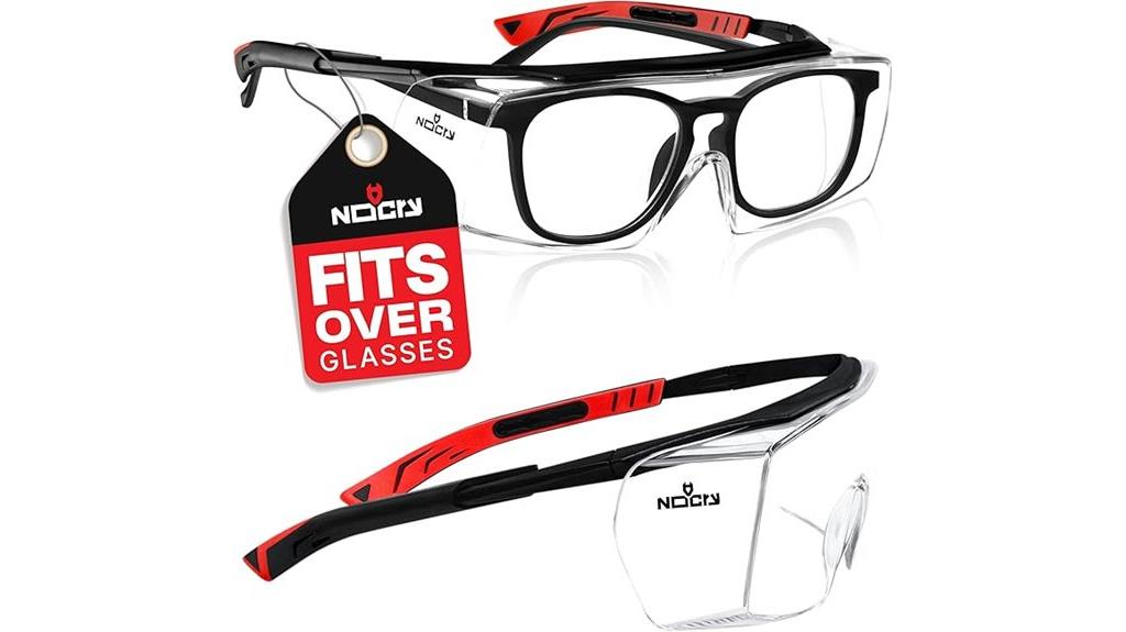 over eyeglass safety glasses