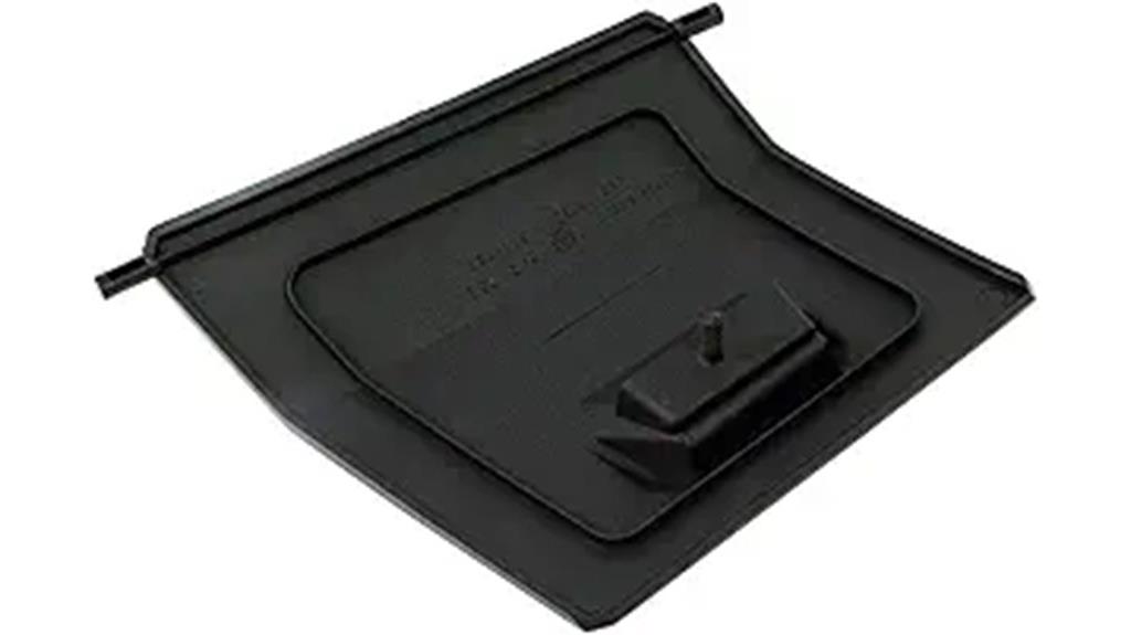 painted black glovebox cover