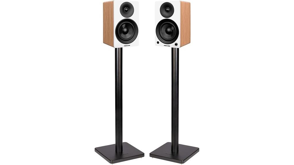 premium bookshelf speakers with stands