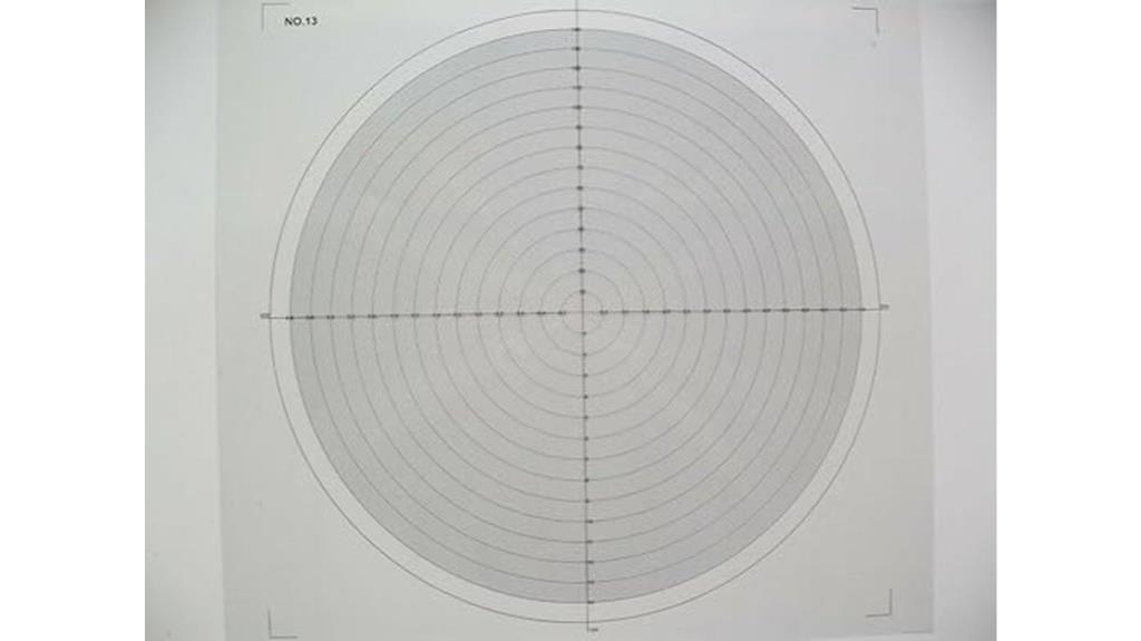 profile projector overlay chart