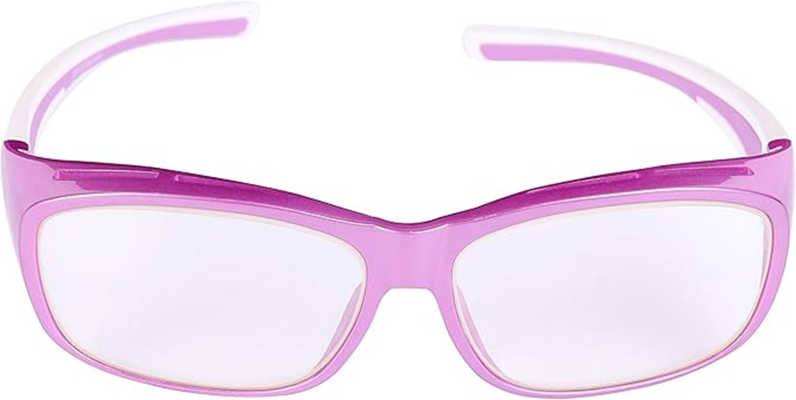 purple lead glasses