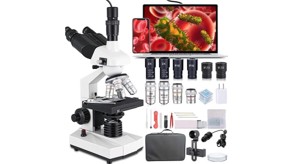 research grade trinocular microscope