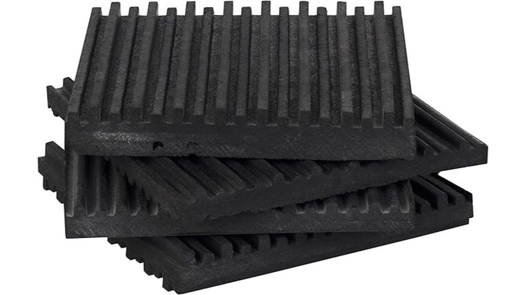 set of four rubber pads