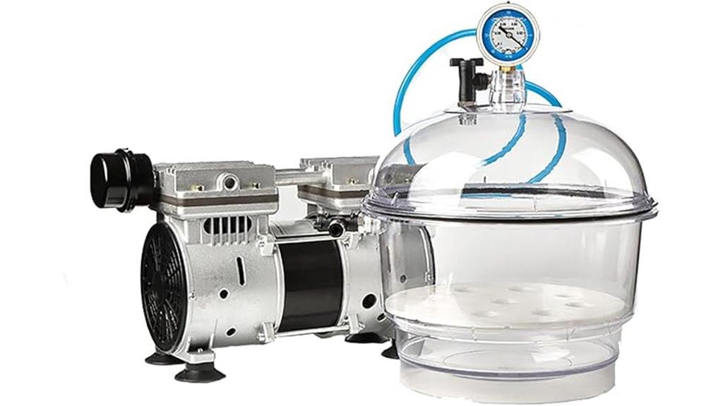 small transparent plastic desiccator