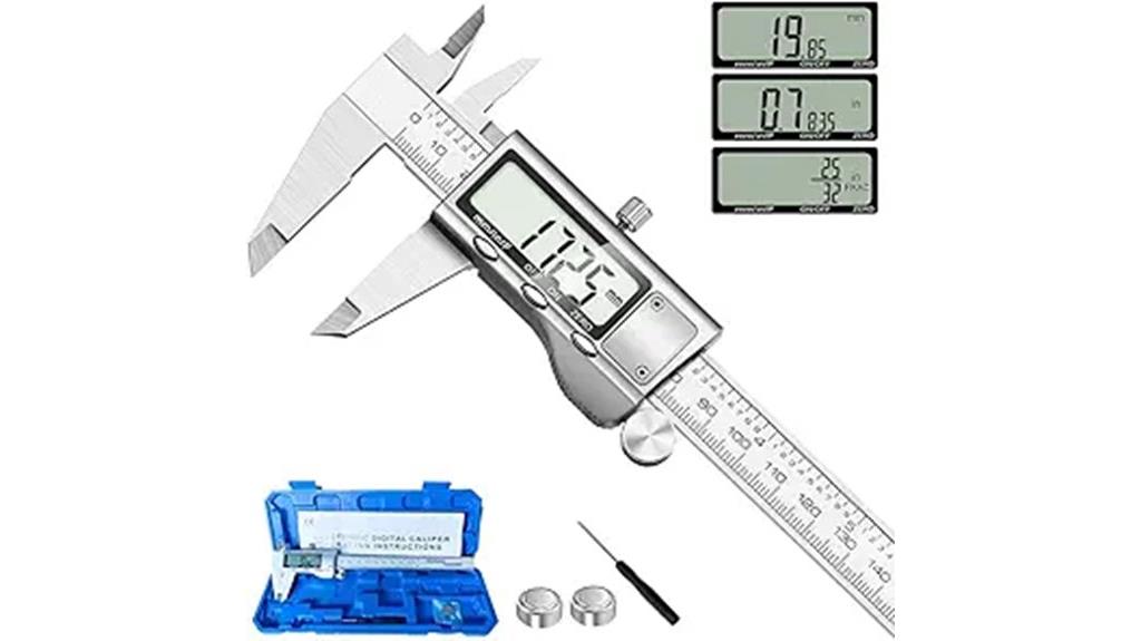 stainless steel lcd caliper