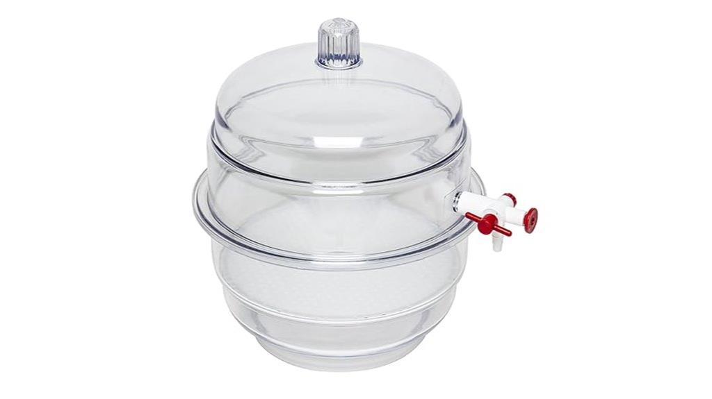 vacuum desiccator with polycarbonate