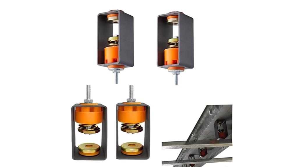 vertical mounted vibration damper