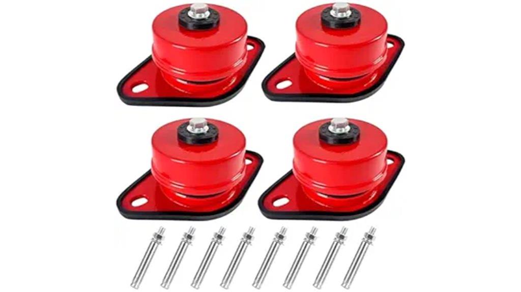 vibration isolators with bolts
