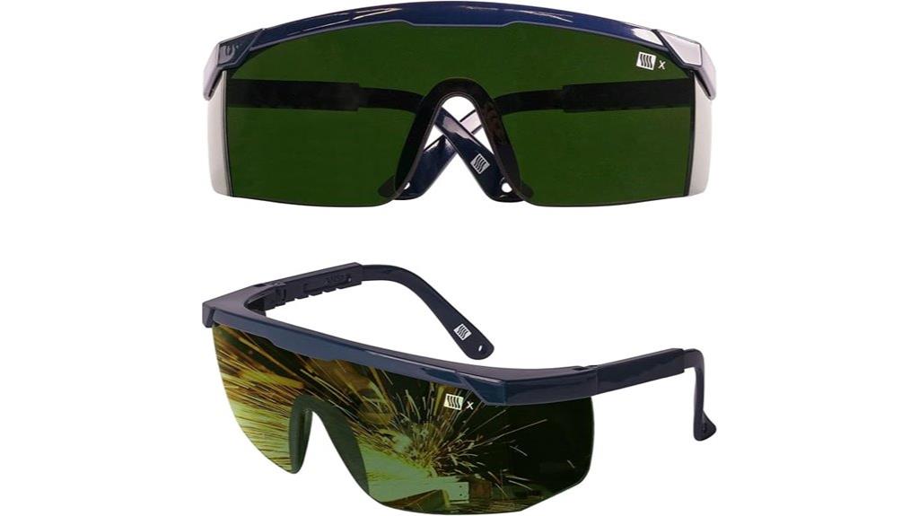 welding glasses with ir