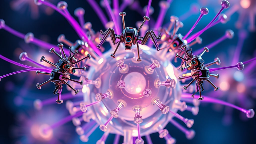 adaptive viral targeting nanomachines