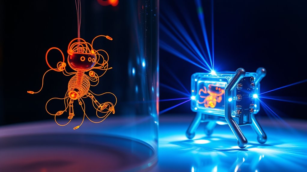 hybrid bio responsive nanomachines