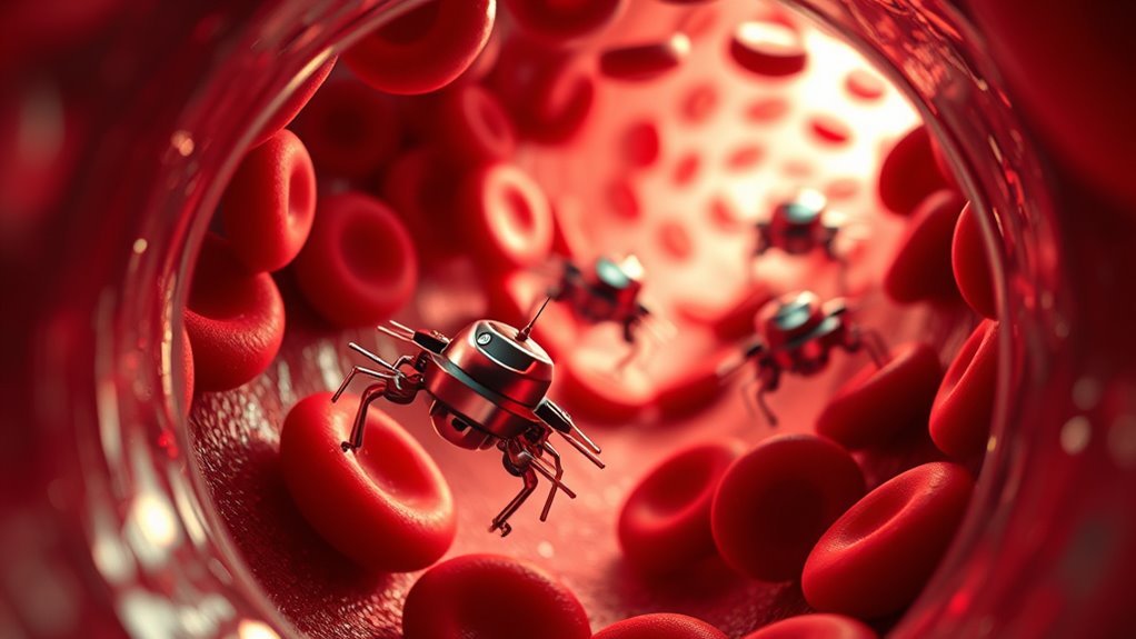 nanorobots detect blood signals