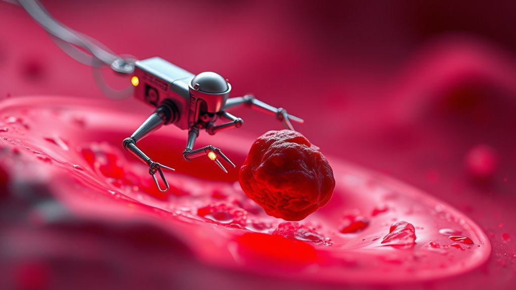 targeted nanorobot clot removal