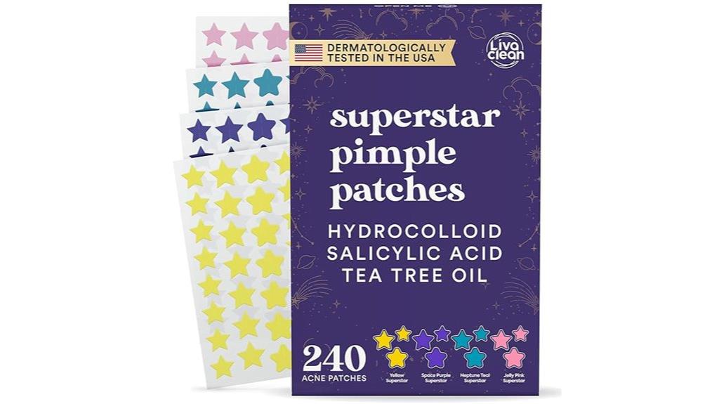 acne patches with tea