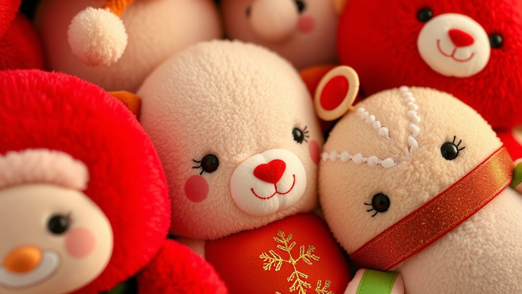 choosing festive collectible plush
