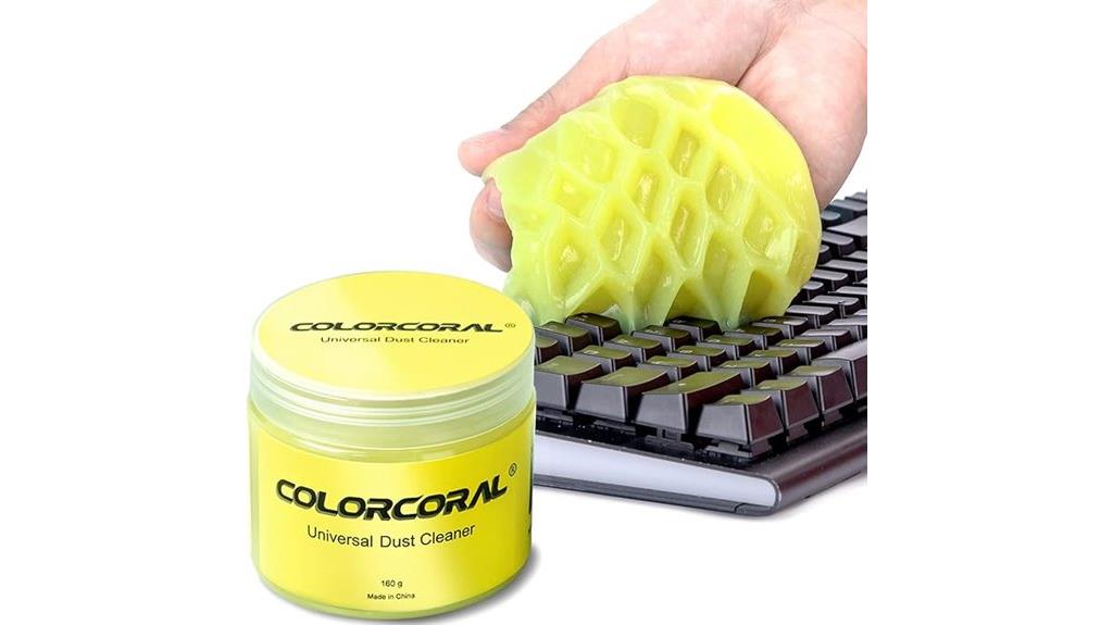 colorful cleaning gel for electronics