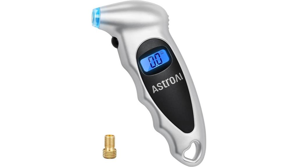 digital backlit tire gauge