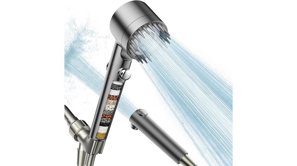 high pressure filtered shower