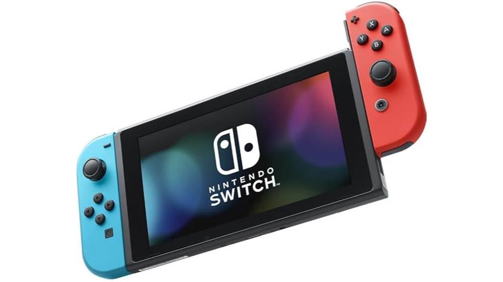 neon blue and red nintendo