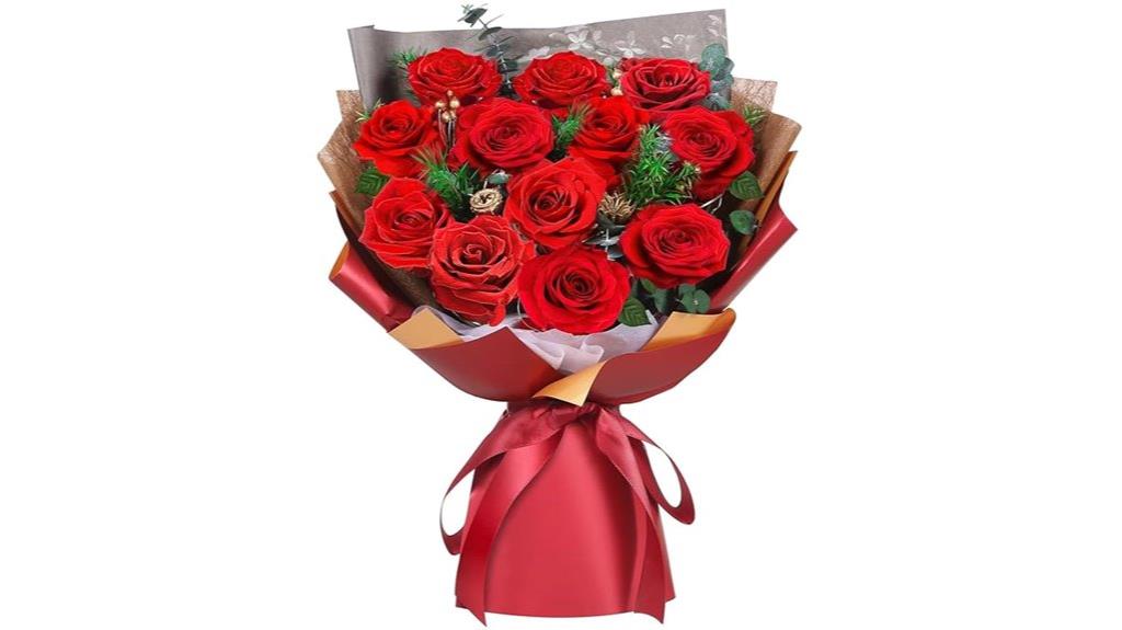 preserved red rose gift