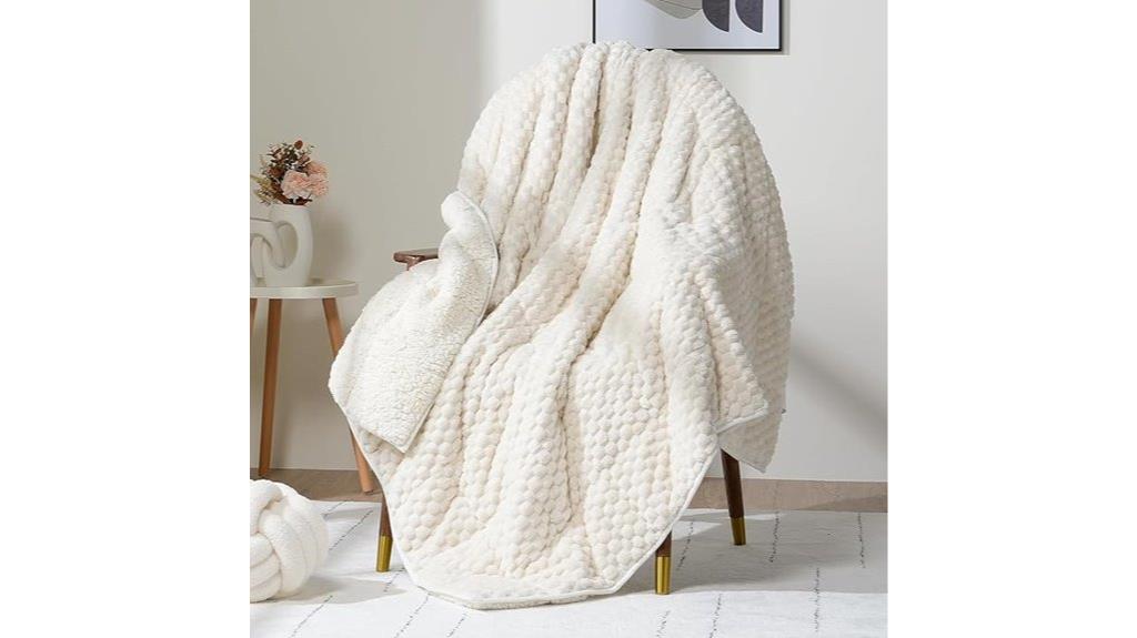 weighted fleece blanket size