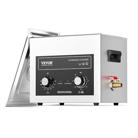 VEVOR 10L Sonic Cleaner with Heater and Timer