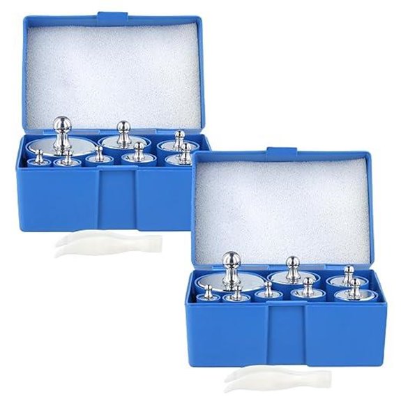16-Piece Calibration Weight Set with Case and Tweezers