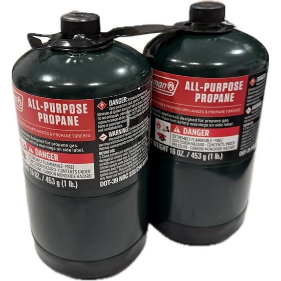 Propane Fuel Cylinders 16oz (2 Pack) Ready to Use