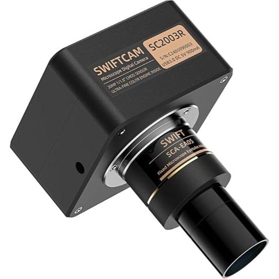 Swiftcam 20MP Microscope Camera with Accessories
