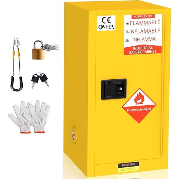 32-Gallon Flammable Storage Cabinet with Adjustable Shelf