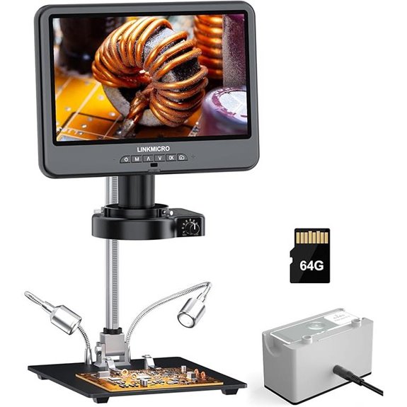 4K HDMI Digital Microscope with Screen (LM208S)