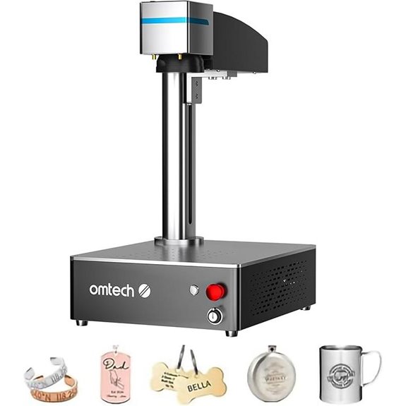 OMTech 50W Fiber Laser Engraver with LightBurn