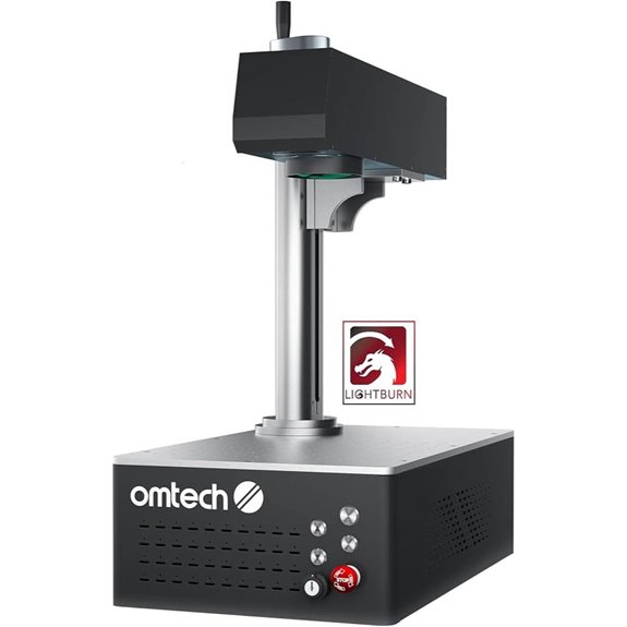 OMTech 50W Fiber Laser Marking Machine with Lightburn