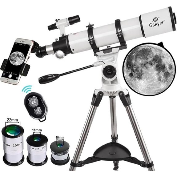Gskyer 600x90mm AZ Refractor Telescope for Adults
