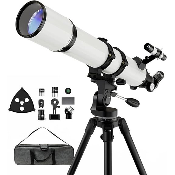 NACATIN 90mm Refractor Telescope with Phone Adapter